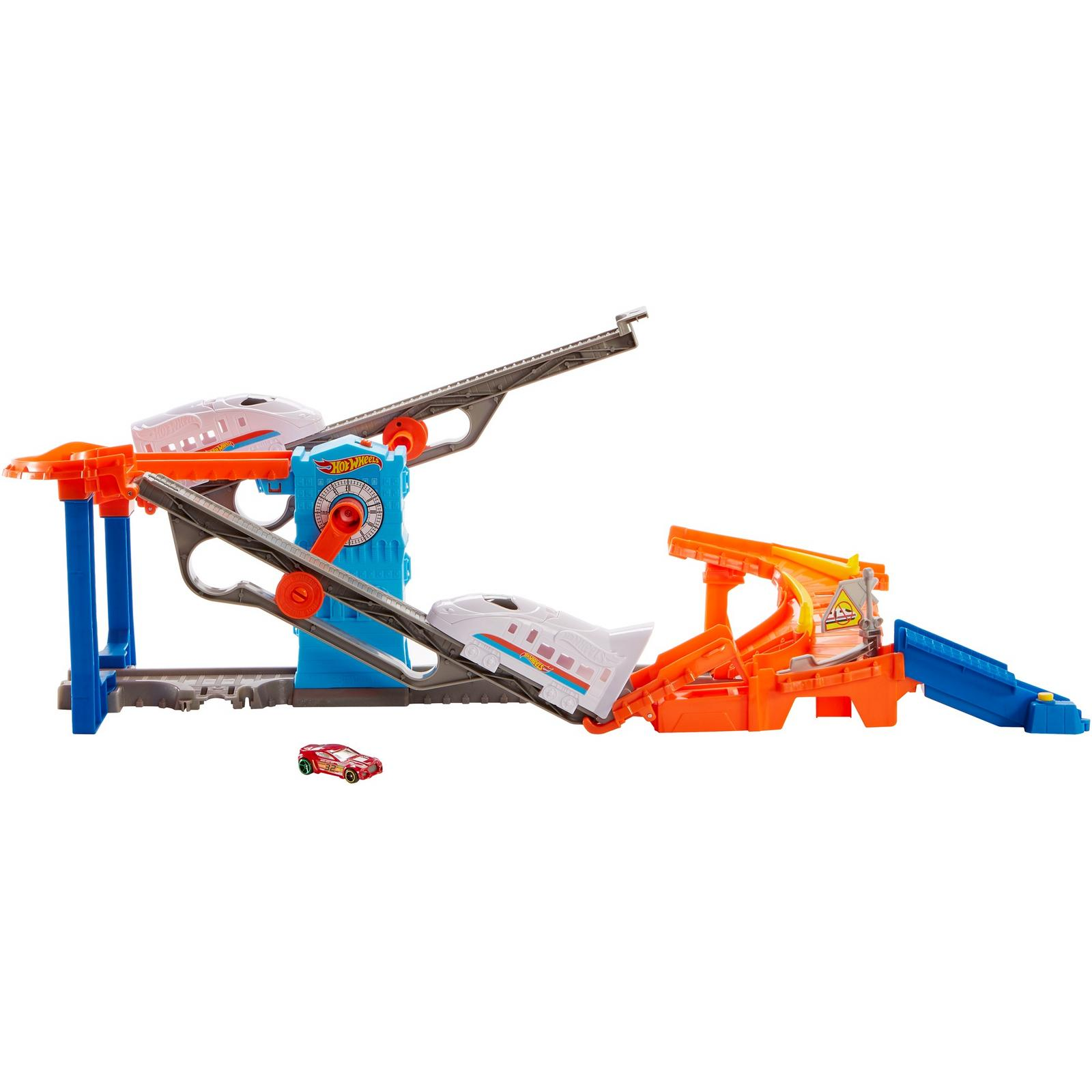 Трек Hot Wheels Поезд-экспресс с пусковой установкой GRW38 - фото 1