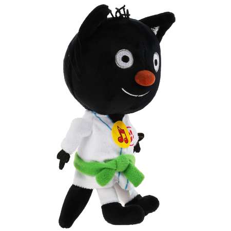 Игрушка мягкая Мульти Пульти Три кота Сажик каратист 303363