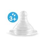 Соска для бутылочек с широким горлышком Ramili Baby BT100M средний поток (3+)