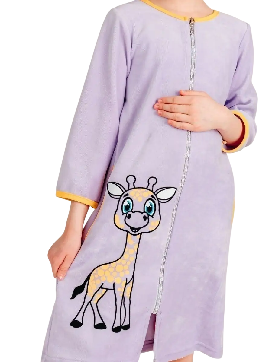 Халат TOTEMFOX 831В2F/сиреневыйЖираф - фото 2