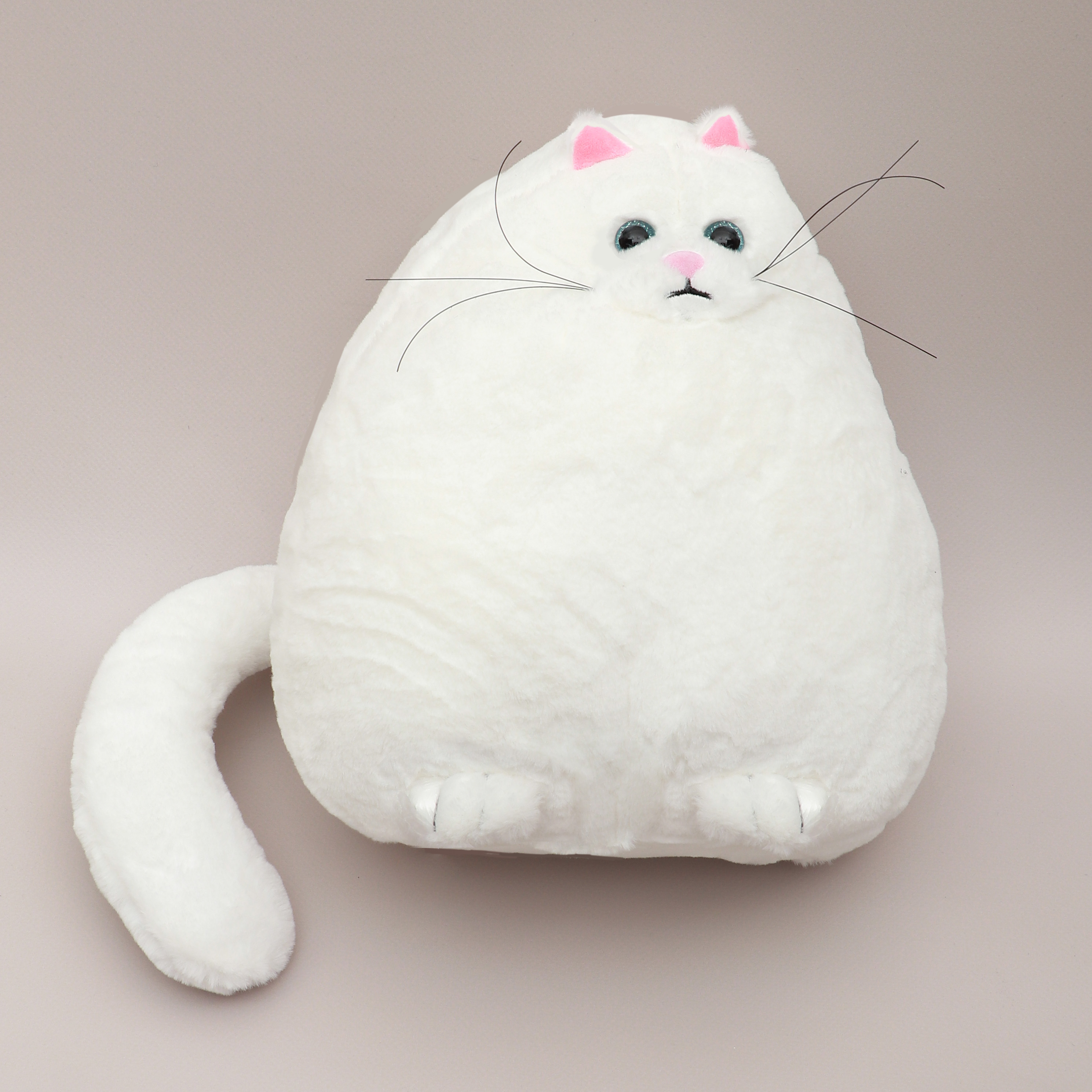 Игрушка мягкая ЭВРИКА Кот Облачко белый - фото 2