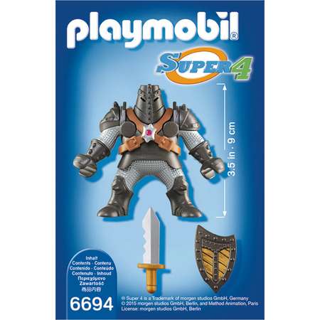 Конструктор Playmobil Супер4 Черный колосс блочный
