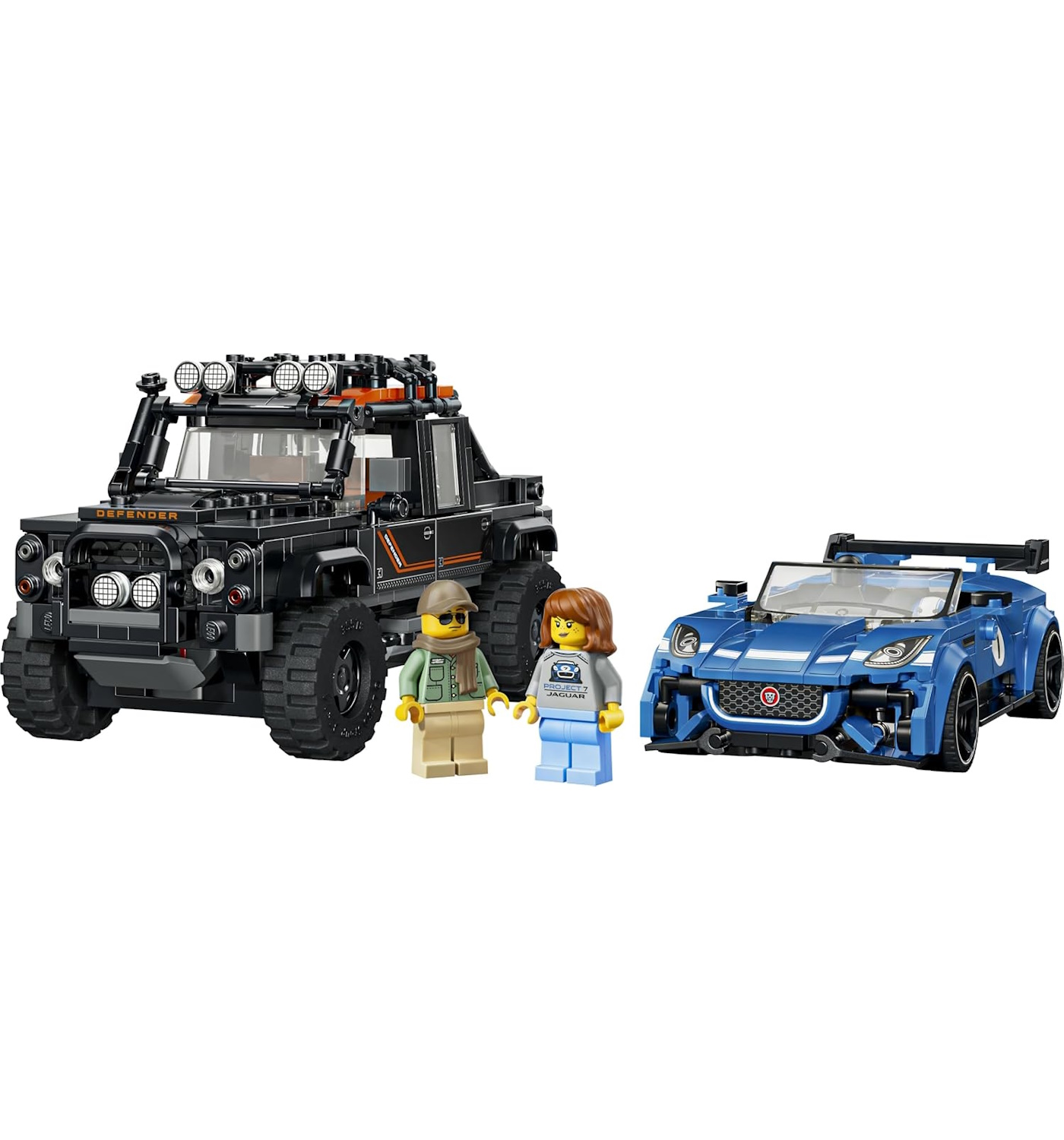 Конструктор LEGO Speed Champions Jaguar и Land Rover 740 дет. - фото 2