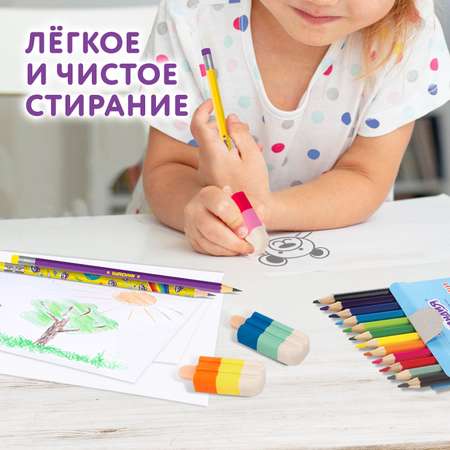 Ластик Юнландия Сладкие истории 3 шт.