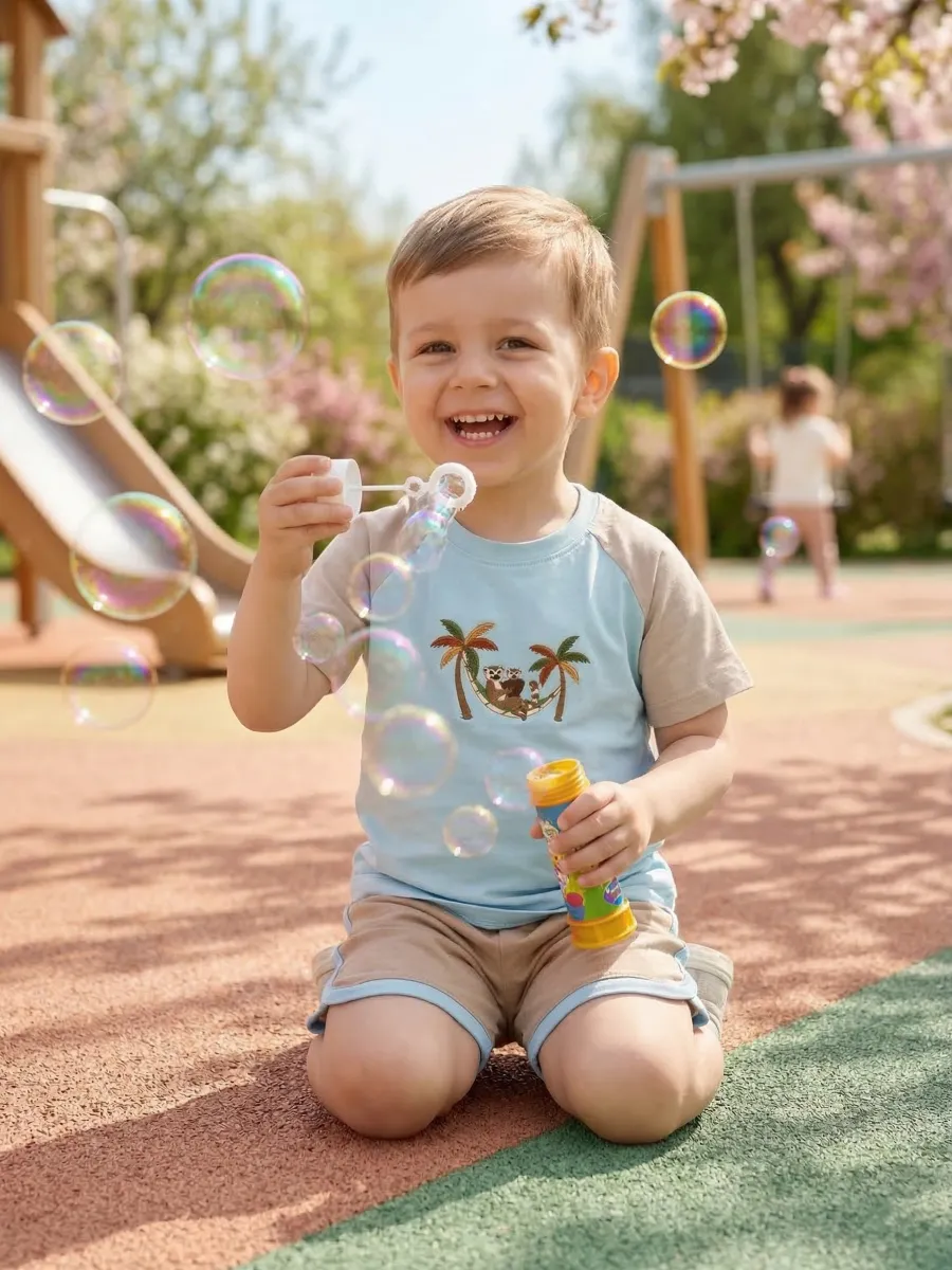 Костюм Супер Пупс кост/реглан/окант/св.голубой/лемур - фото 9