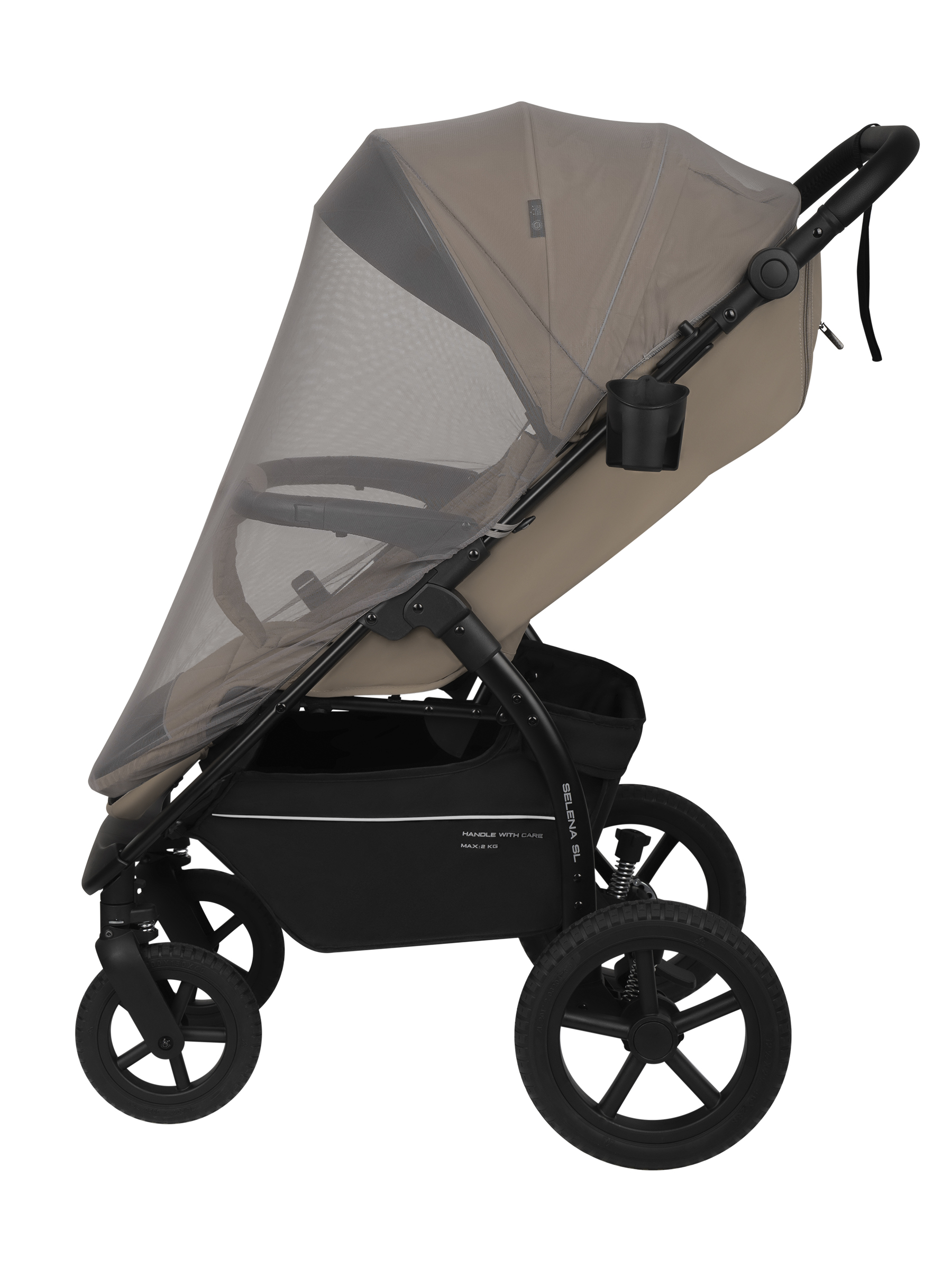 Коляска прогулочная JOVOLA Selena SL, бежевый - фото 12