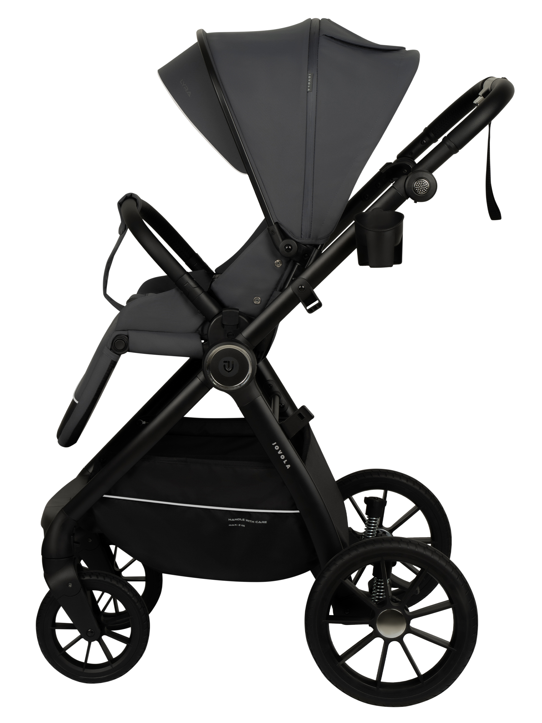 Коляска прогулочная JOVOLA LYRA серый - фото 23