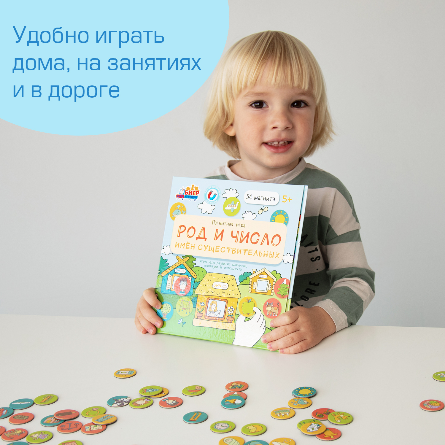 Настольная игра Бигр Род и число существительных - фото 4