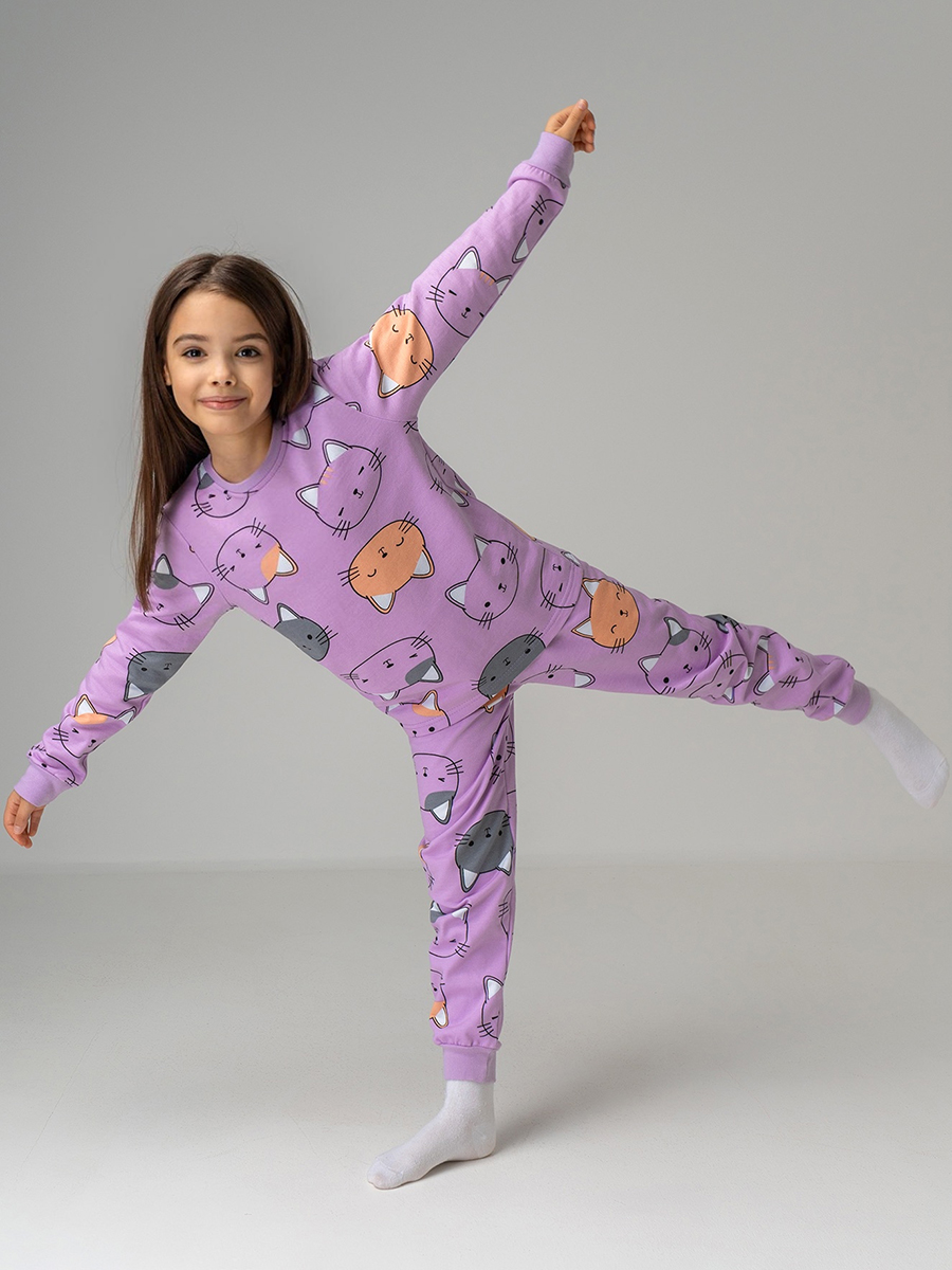 Пижама HappyFox HF10056сиреневый - фото 6