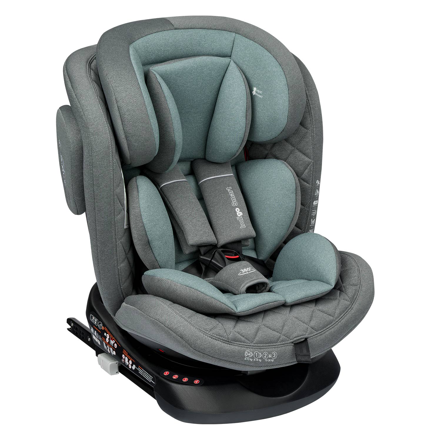 Автокресло Indigo SMART Isofix 0+/1/2/3 (0-36 кг) - фото 1