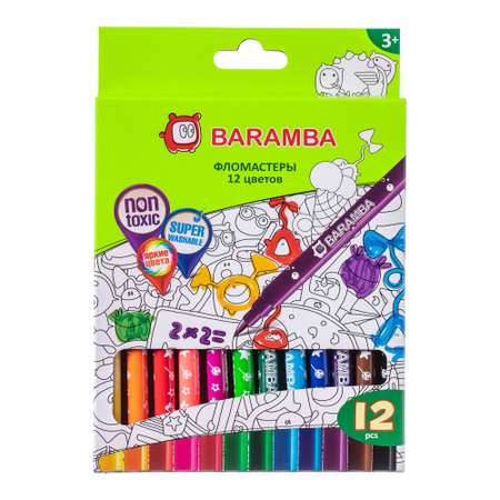 Фломастеры Baramba 12 цв.
