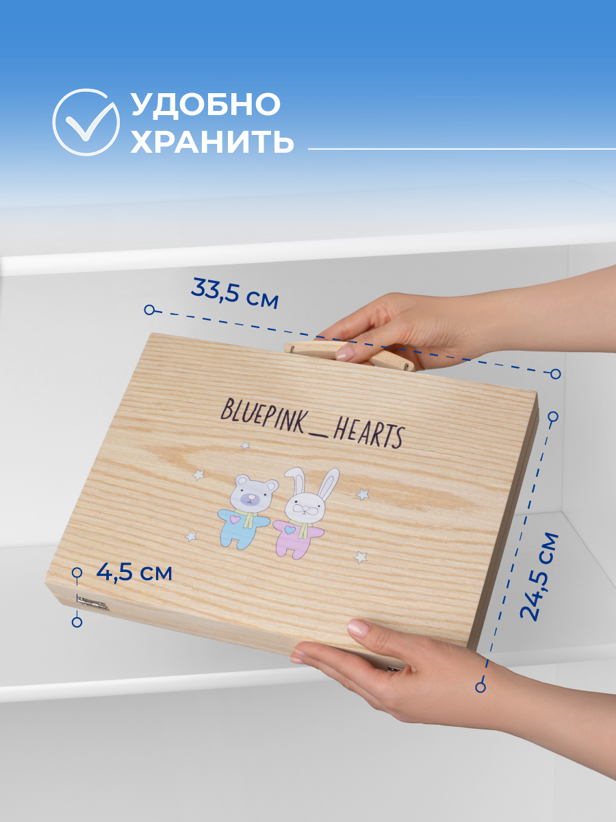 Набор для рисования Bluepink Hearts Чемодан - фото 9