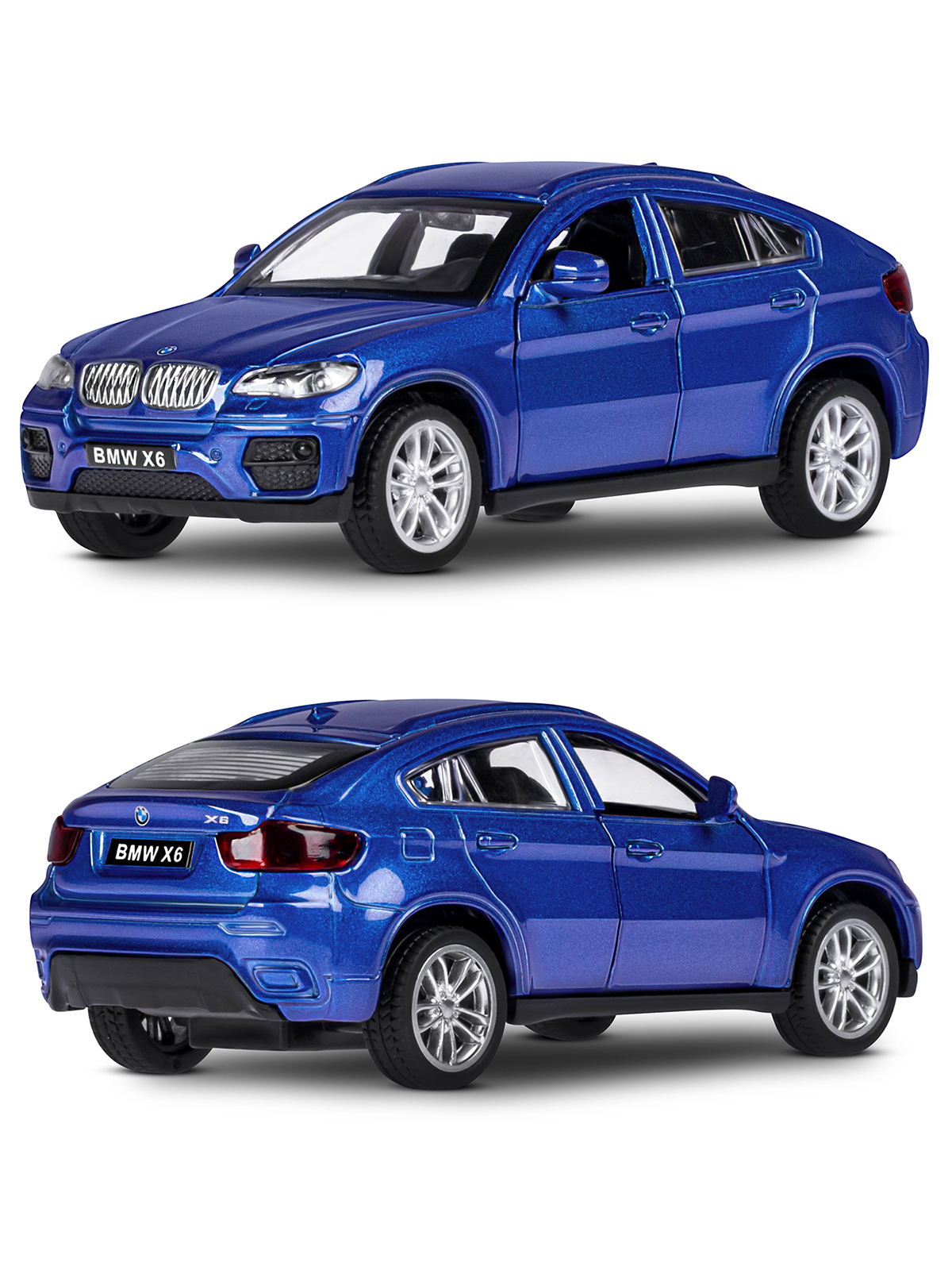 Внедорожник АВТОпанорама BMW X6 1:43 JB1251253 - фото 6