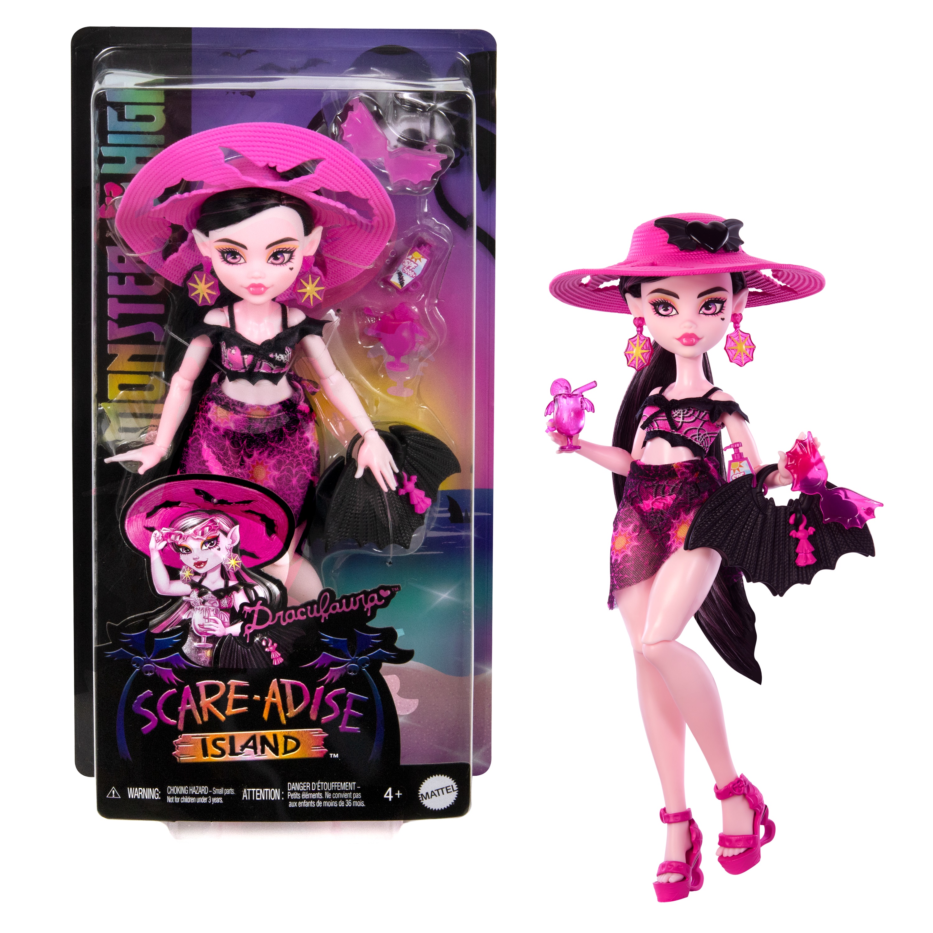 Кукла модельная Monster High Scare Adise Island Draculaura HRP66 HRP66 - фото 1