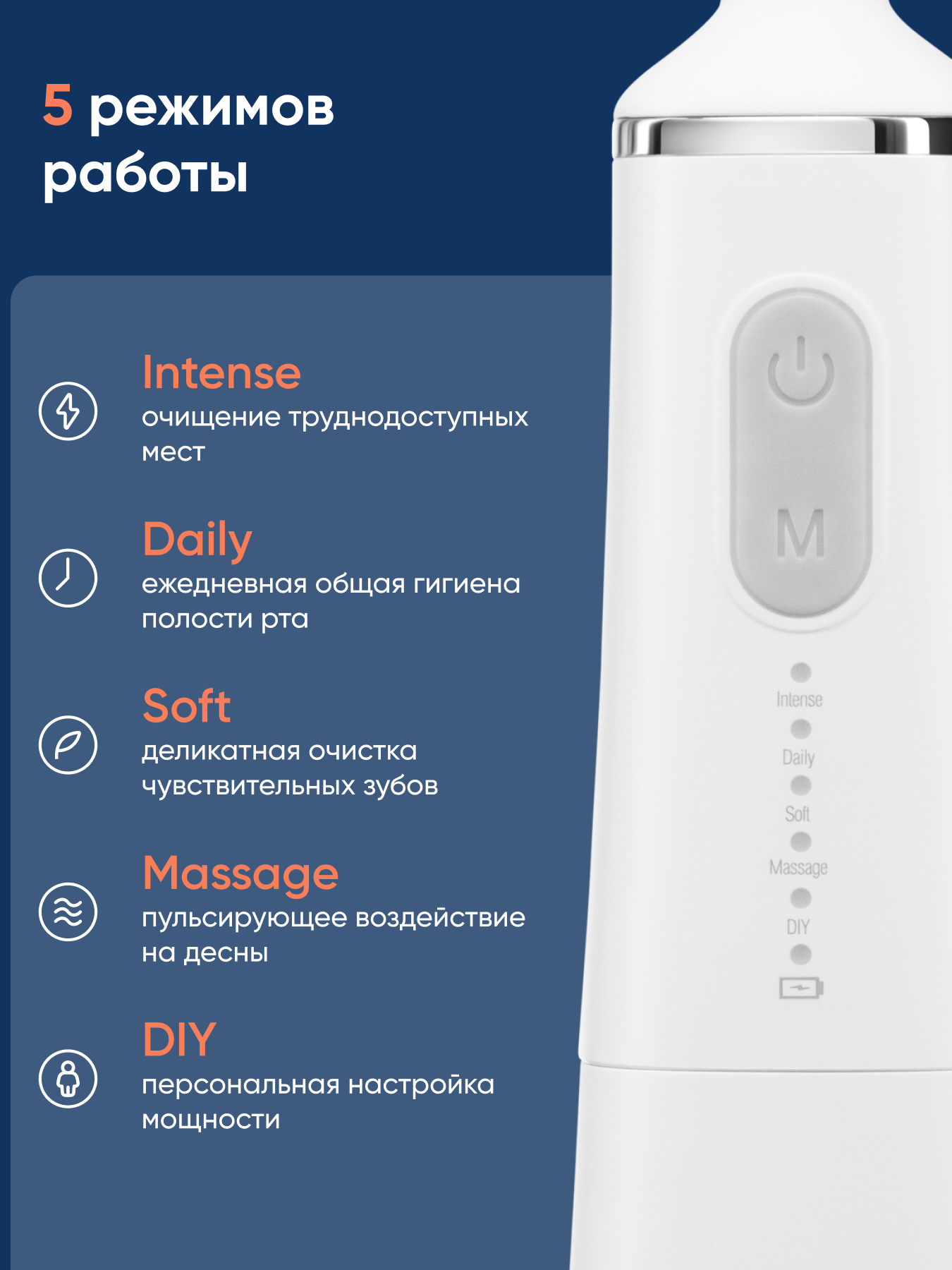 Ирригатор CS MEDICA импульсный 5 реж. - фото 4