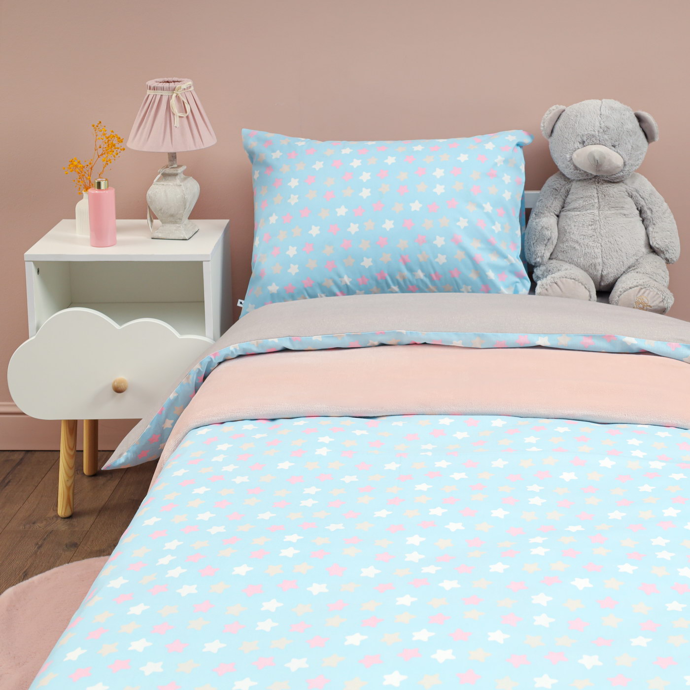 Комплект постельного белья Sofi de Marko Звездочки полутораспальный 3 предм. - фото 1