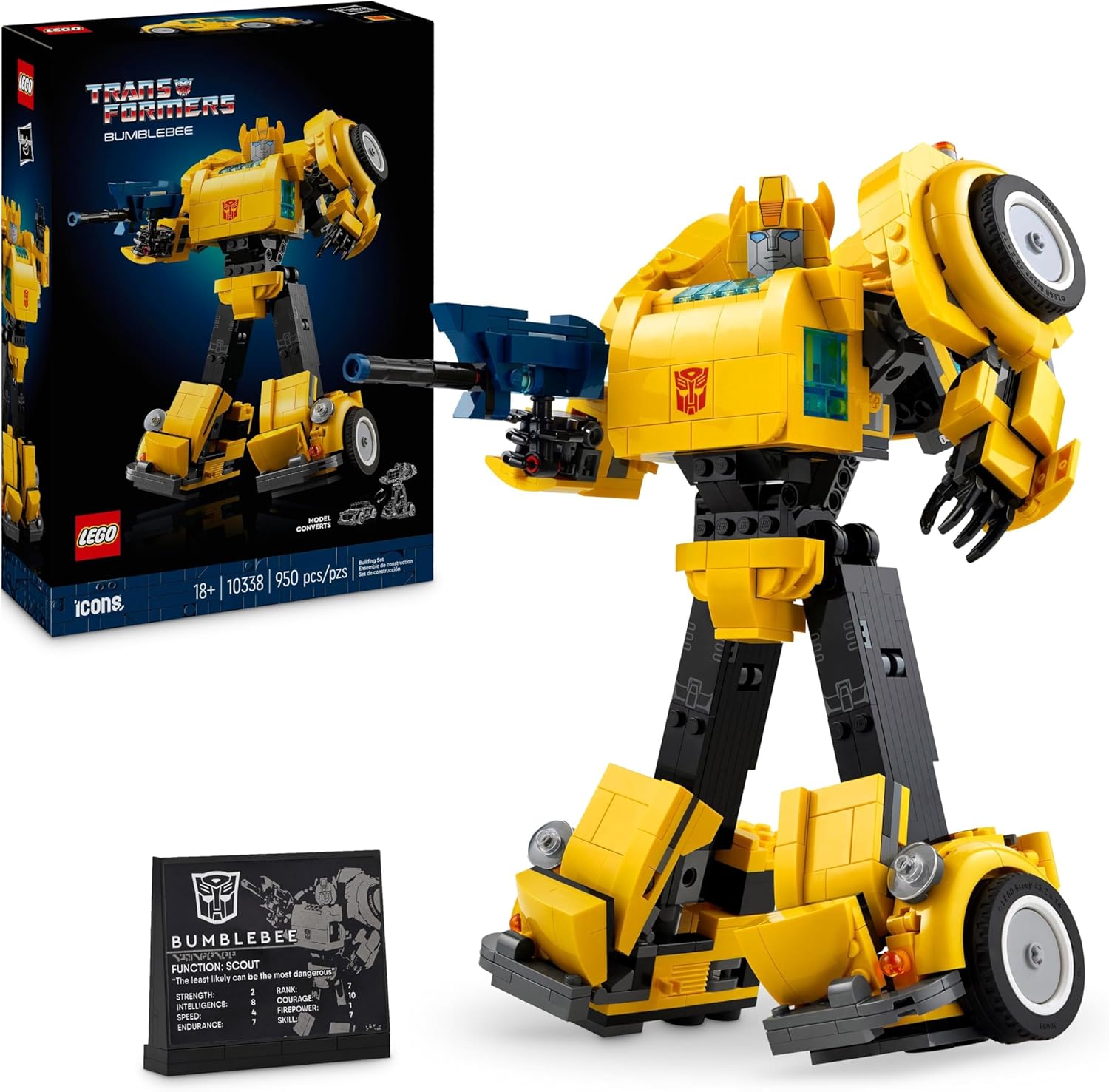 Конструктор LEGO Icons Бамблби блочный - фото 1