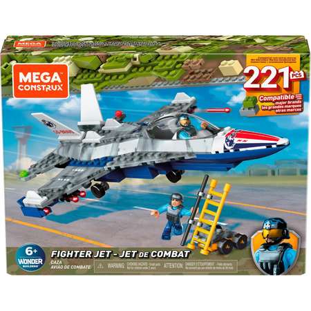 Конструктор Mega Construx Военный самолет блочный