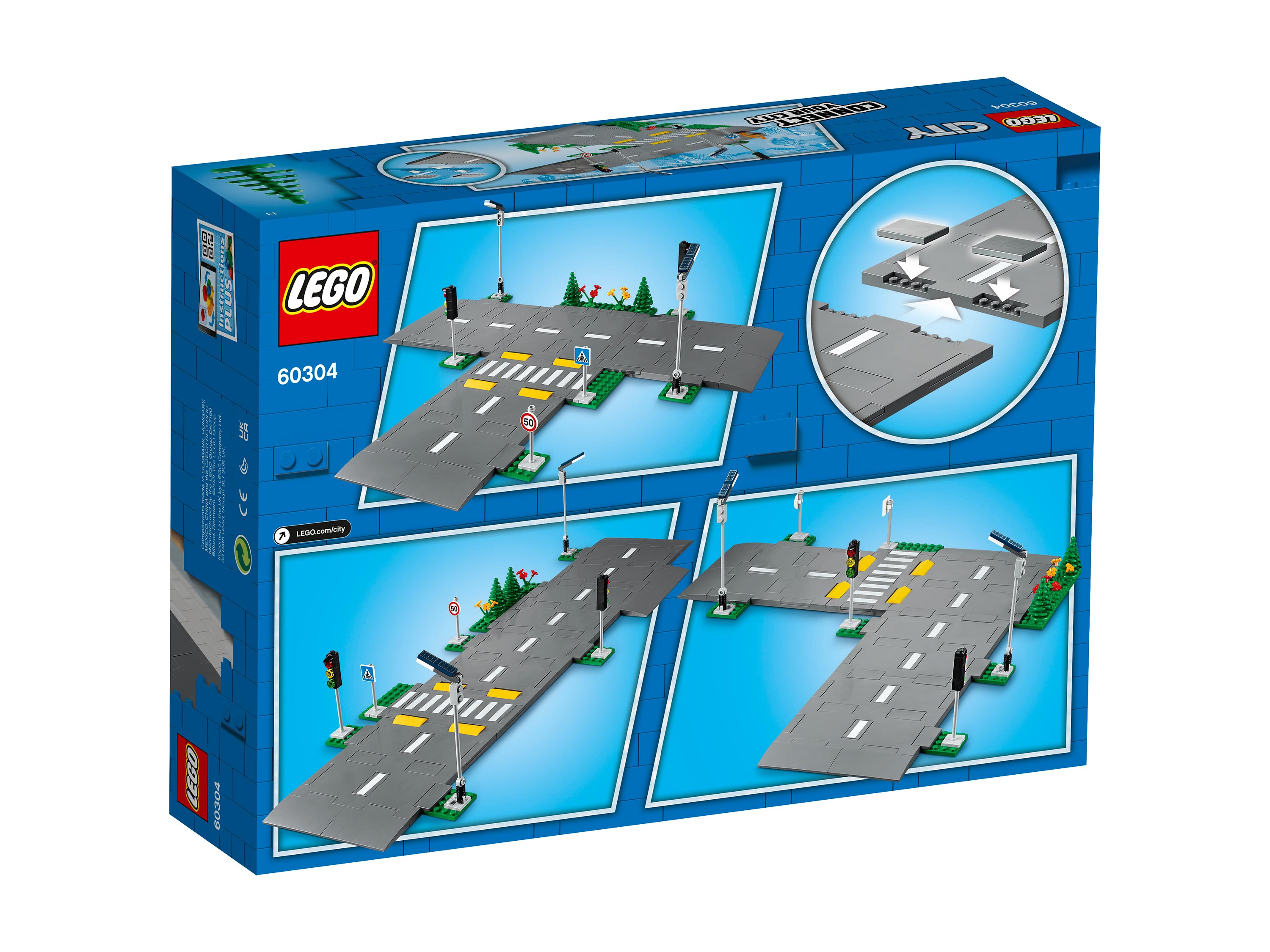 Конструктор LEGO City Town Дорожные пластины 60304 112 дет. - фото 9