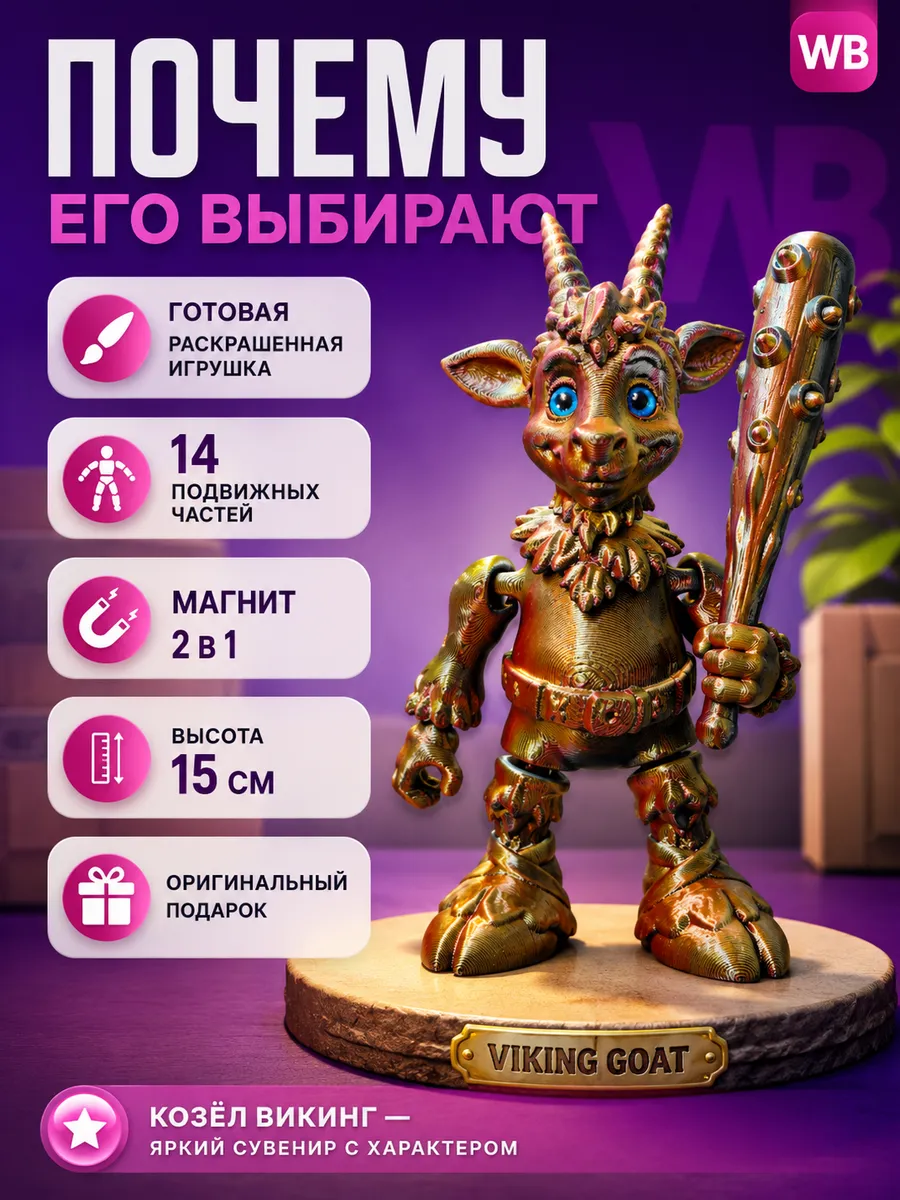 Игрушка-антистресс SmartSelect 3D 3D Викинг 15 см - фото 11
