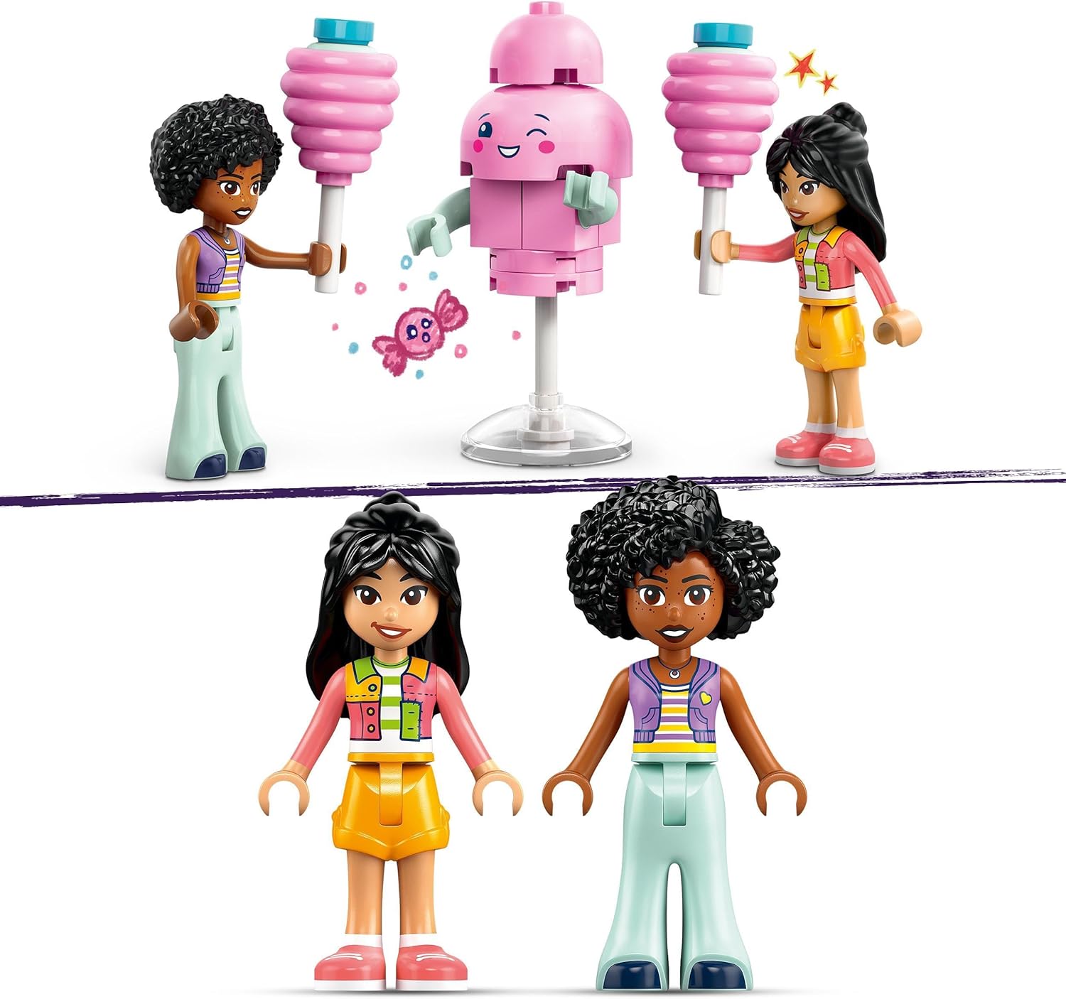 Конструктор LEGO Friends Стенд со сладкой ватой блочный - фото 4