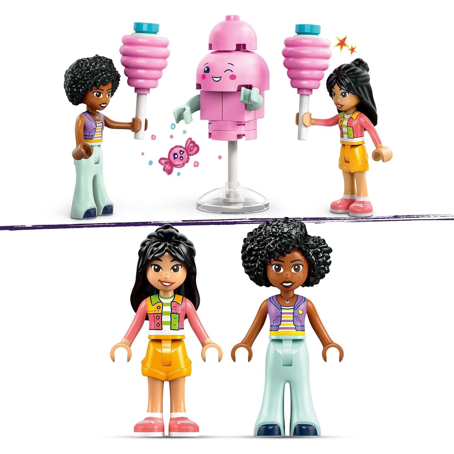 Конструктор LEGO Friends Стенд со сладкой ватой блочный - фото 4