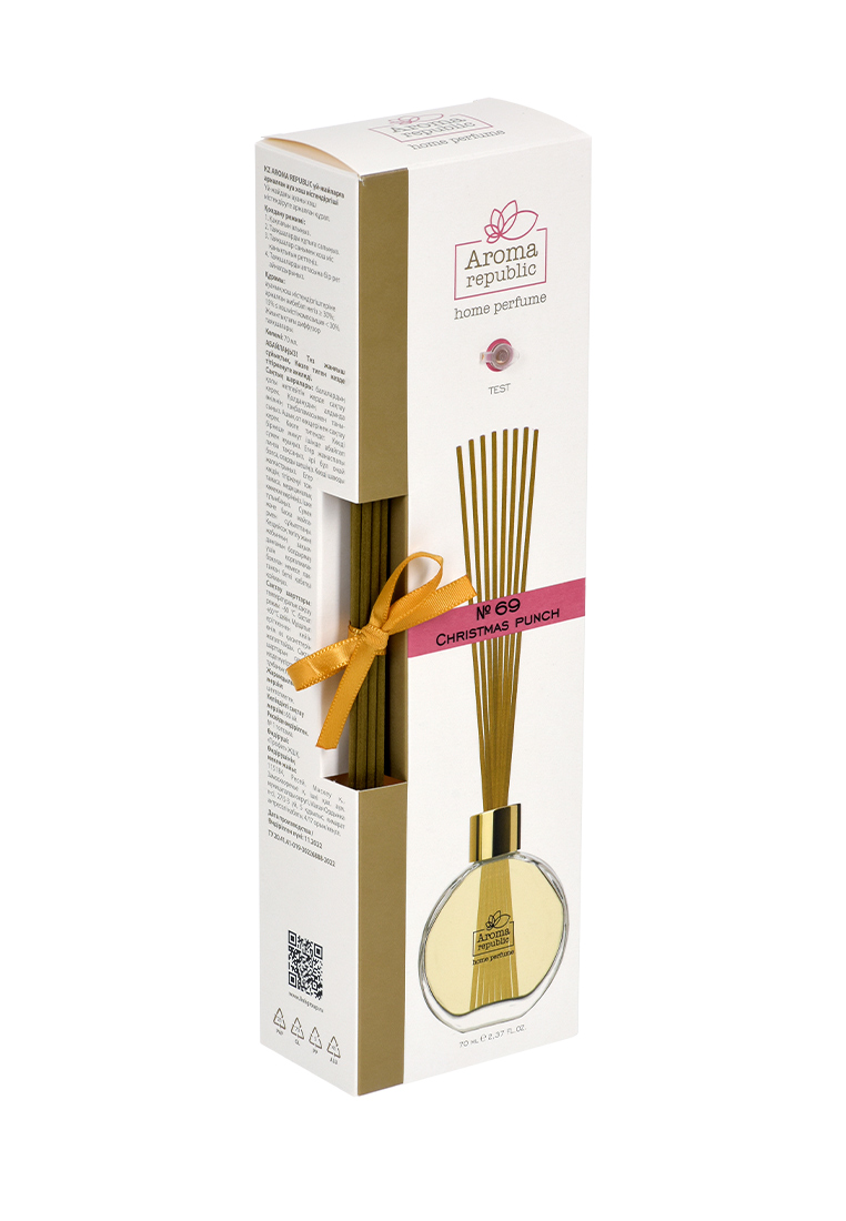 Ароматический диффузор Aroma Republic в стеклянном флаконе 70 мл №69 Christmas punch - фото 1