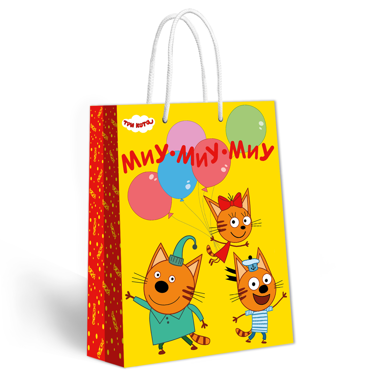 Пакет подарочный ND PLAY Три кота День Варенья 35*45см - фото 1