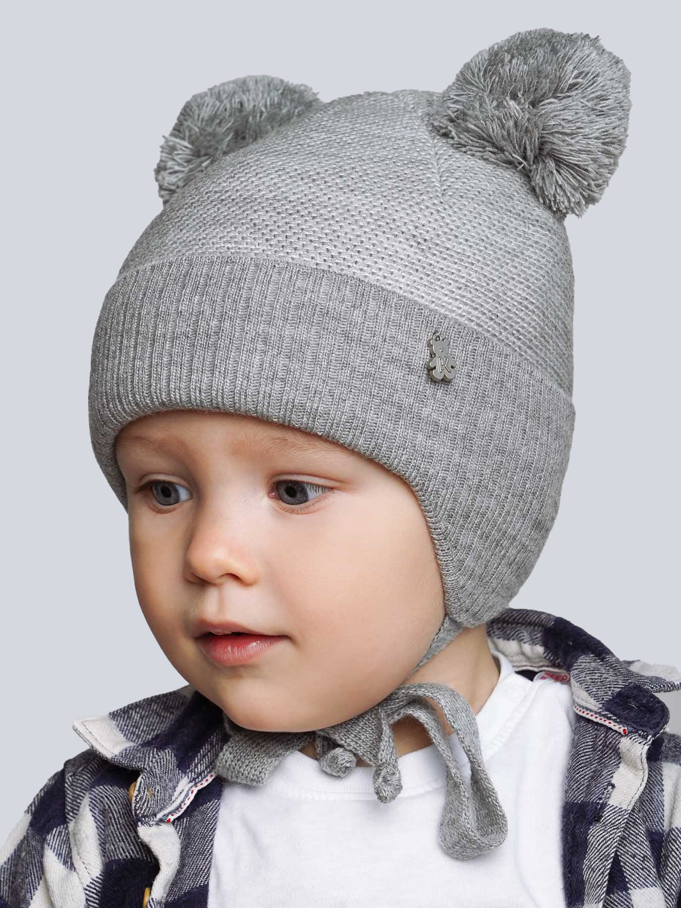 Шапка ПриКиндер M1-2119 Цвет: Серый - фото 1