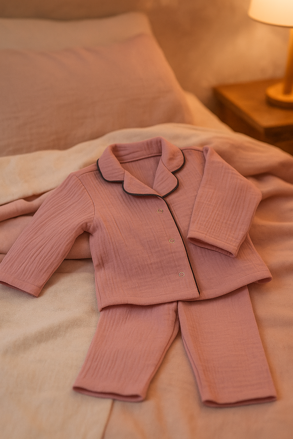 Пижама КВАРК лук пижама-муслин-роз - фото 8