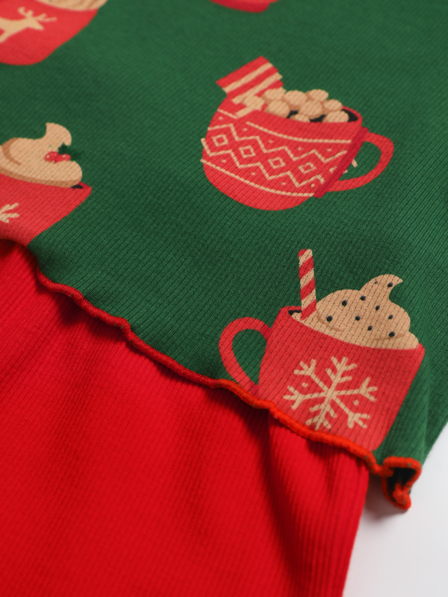 Пижама Соль и Перец SP0440KF/зел-красн - фото 3