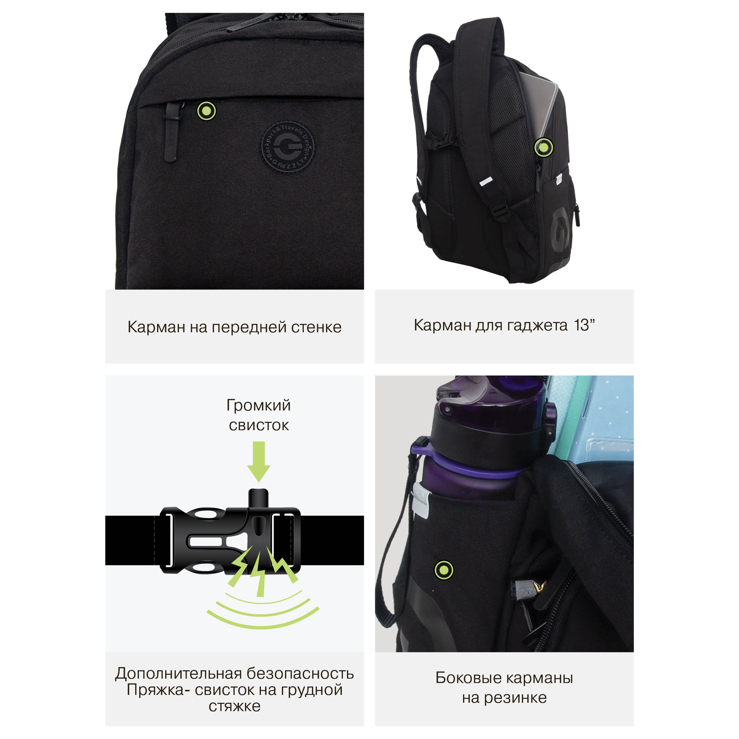 Рюкзак Grizzly для мальчика - фото 12