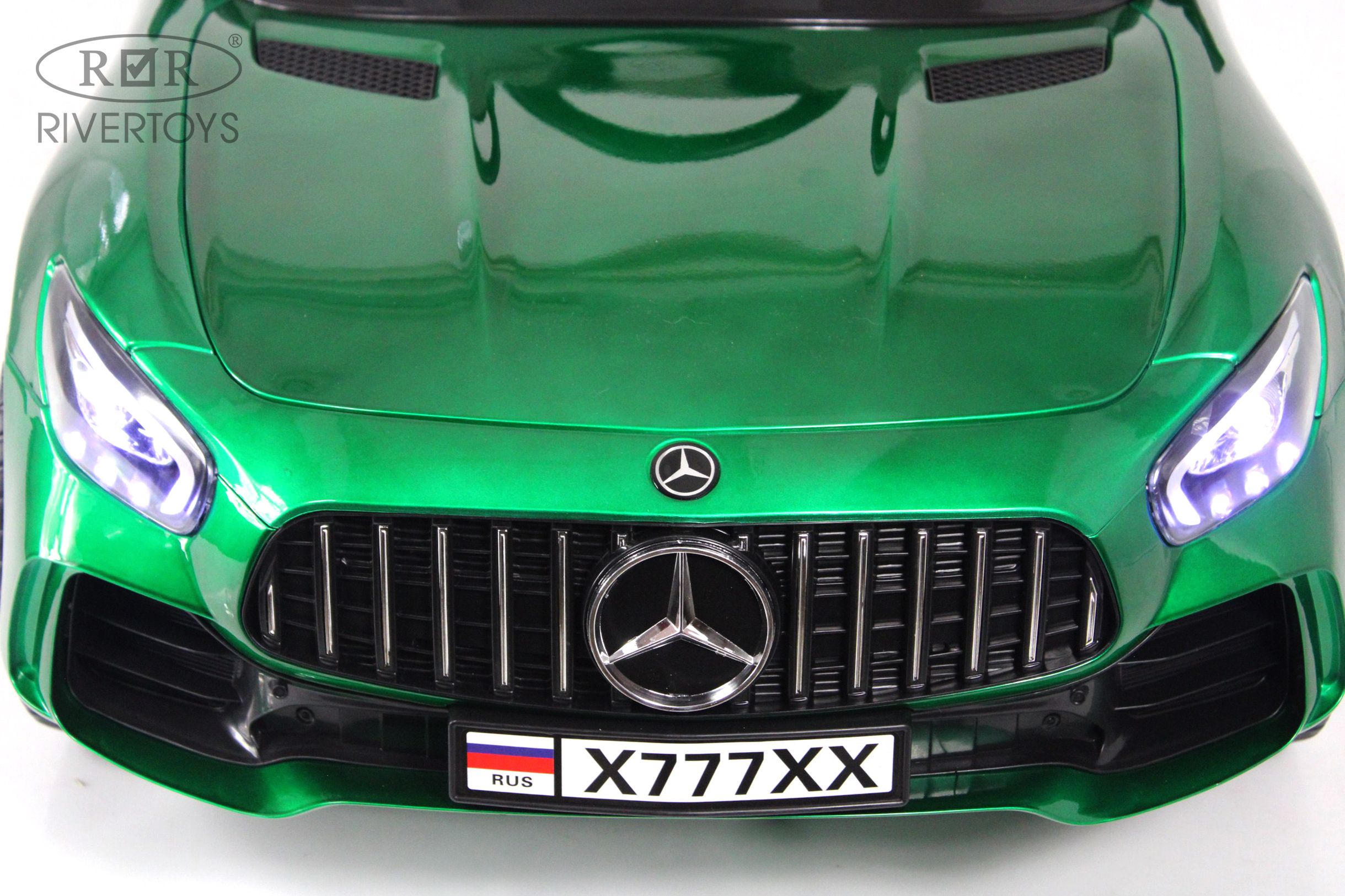 Электромобиль RIVERTOYS Mercedes X777XX-AMG-GREEN-GLANEC С пультом ДУ - фото 6