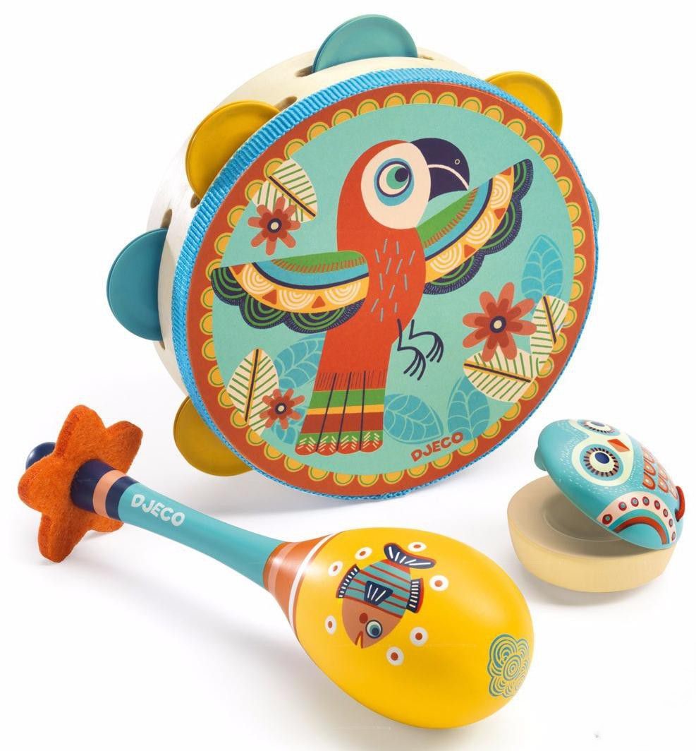 Игрушка музыкальная Djeco бубен - фото 1
