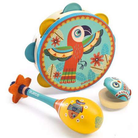 Игрушка музыкальная Djeco бубен