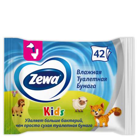 Влажная туалетная бумага Zewa 42 шт.