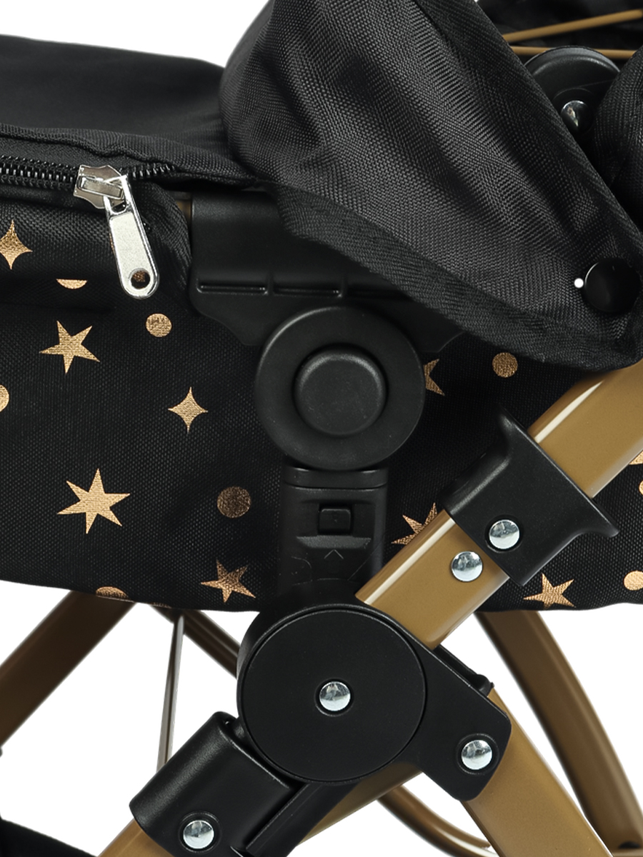 Коляска-люлька для кукол Рыжий кот 9643-GN - фото 7