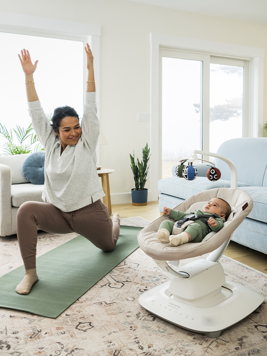 Кресло-качалка UPPAbaby Charlie - Sand Melange бежевый - фото 12