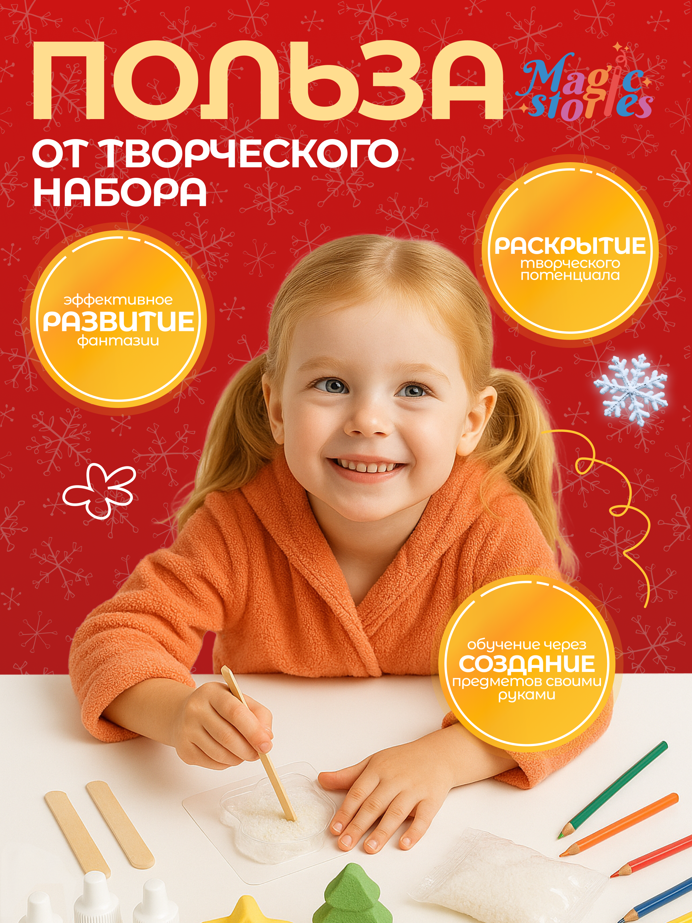 Набор для творчества Magic Stories новогодний, бомбочки своими руками MS-NTB-003 - фото 4