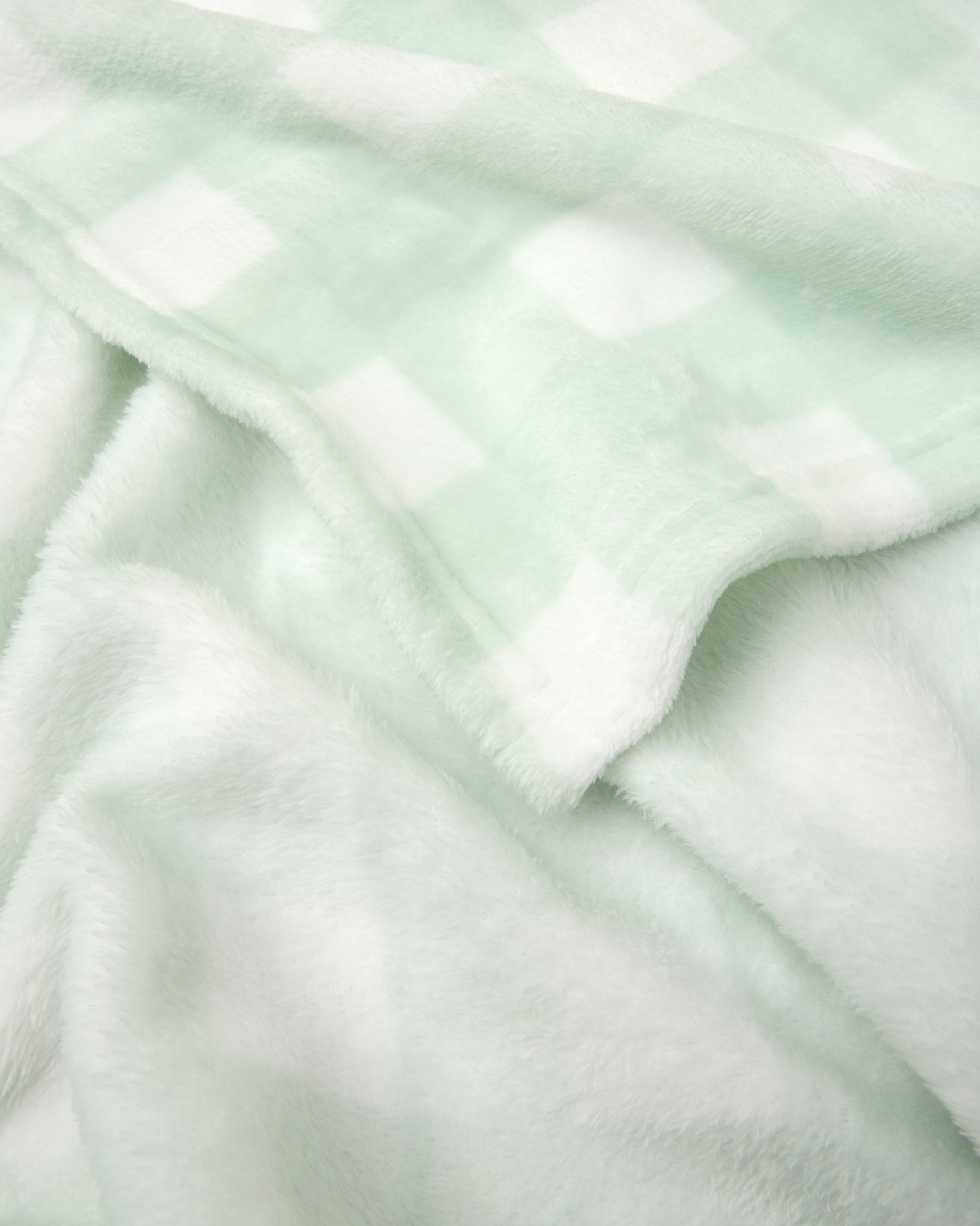 Флисовый плед FUTURINO Home зелёная клетка S26FH5-WS504bd-5400 - фото 1