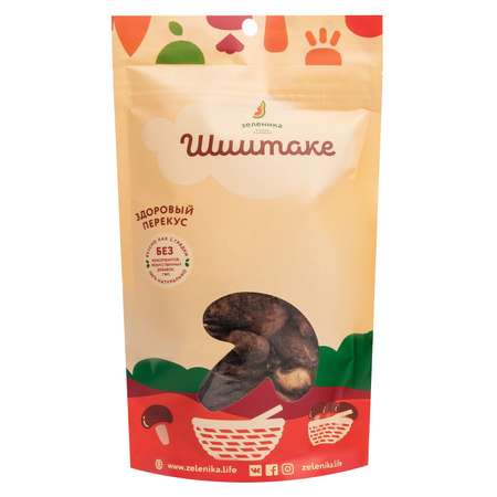 Снеки Зеленика сушеный шиитаке 50г