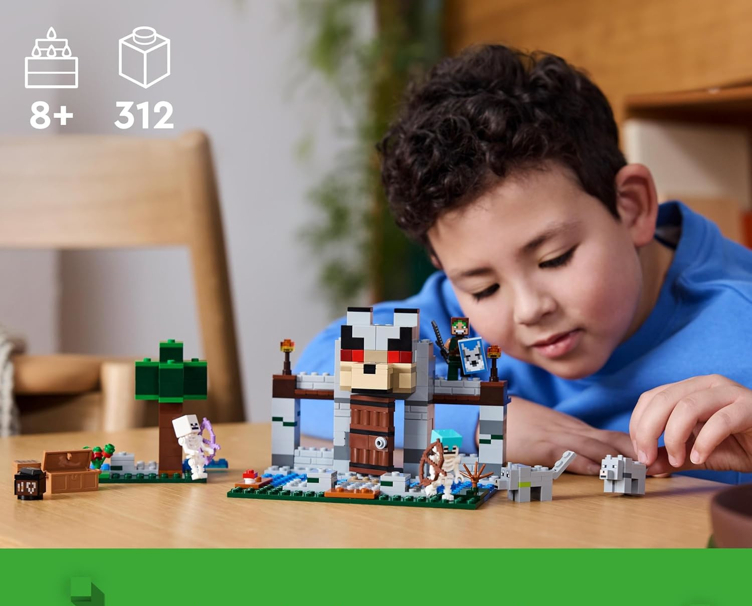 Конструктор LEGO Minecraft Волчья крепость блочный - фото 9
