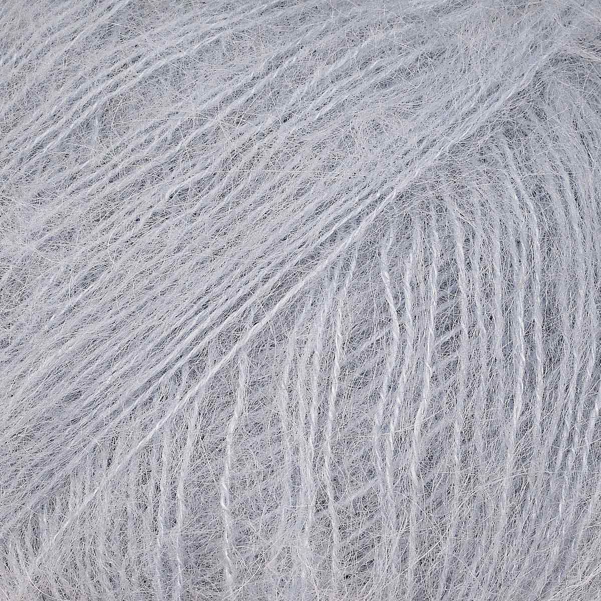 Пряжа Astra Premium Мохер Mohair полушерстяная с ворсом 25 г 190 м 19 светлая лаванда 4 мотка - фото 10