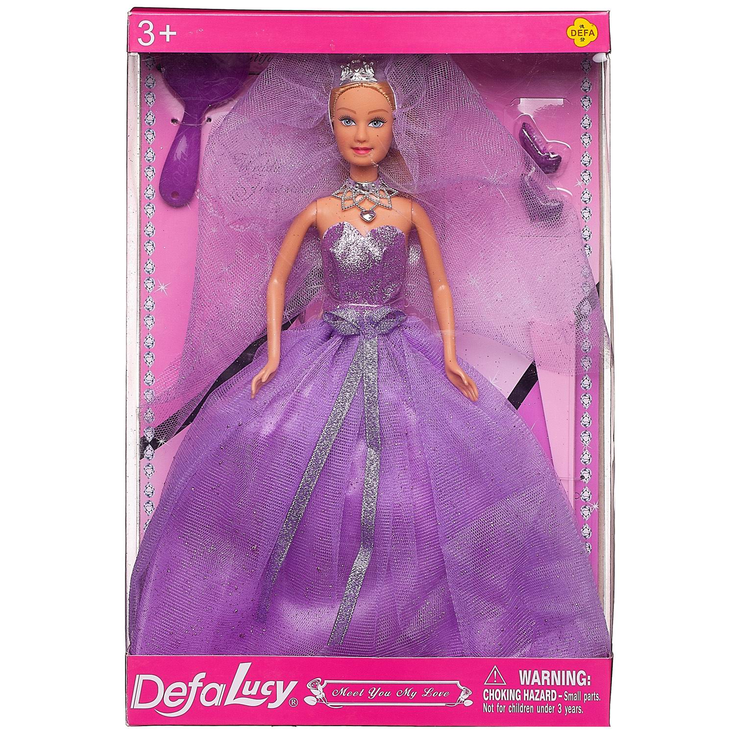 Кукла модельная Abtoys 8253d/фиолетовое - фото 1