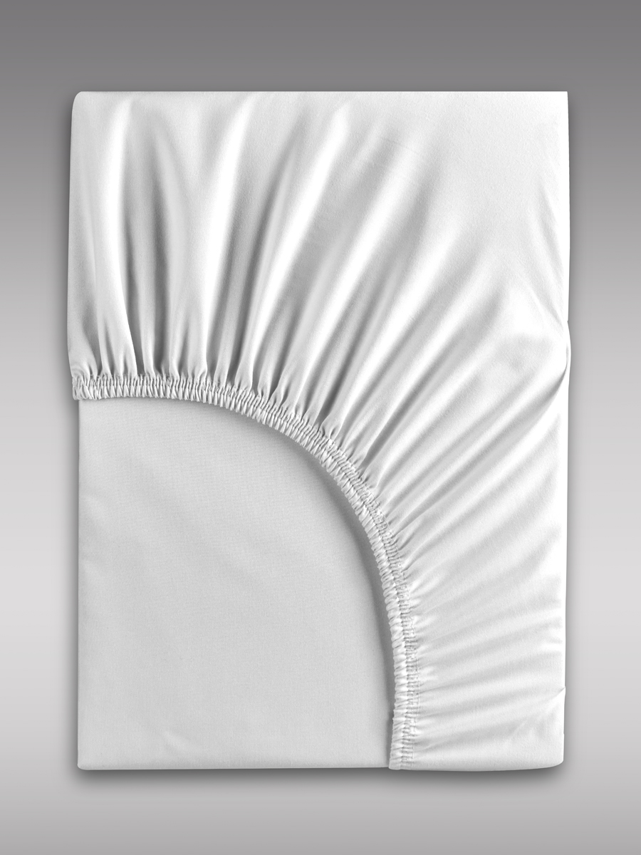 Простыня Mrs.Stretch Mr.Jersy Белый 160 x 200 см на резинке - фото 8