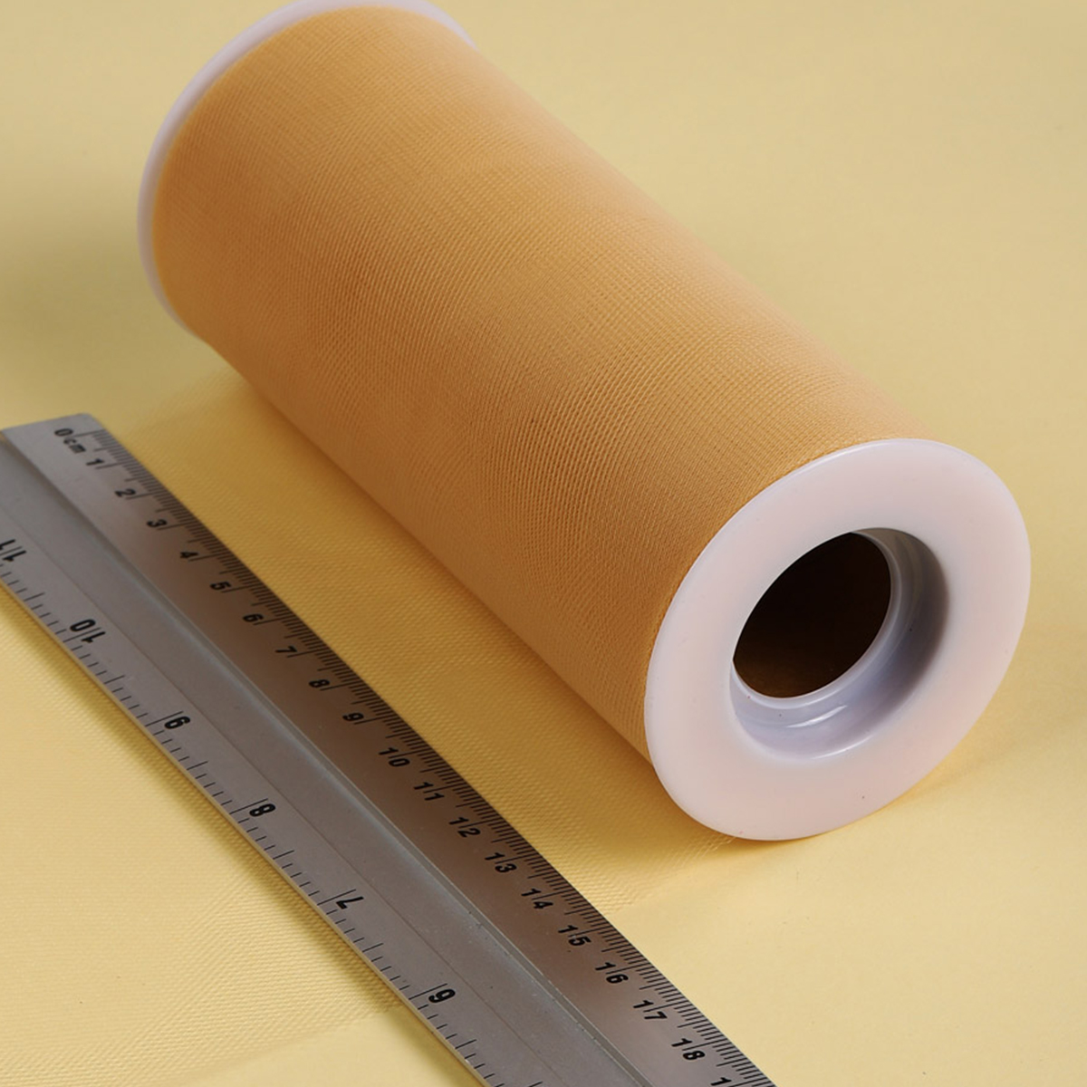 Фатин в шпульках TBY средней жесткости ширина 150 мм уп.22.86м песочный - фото 3