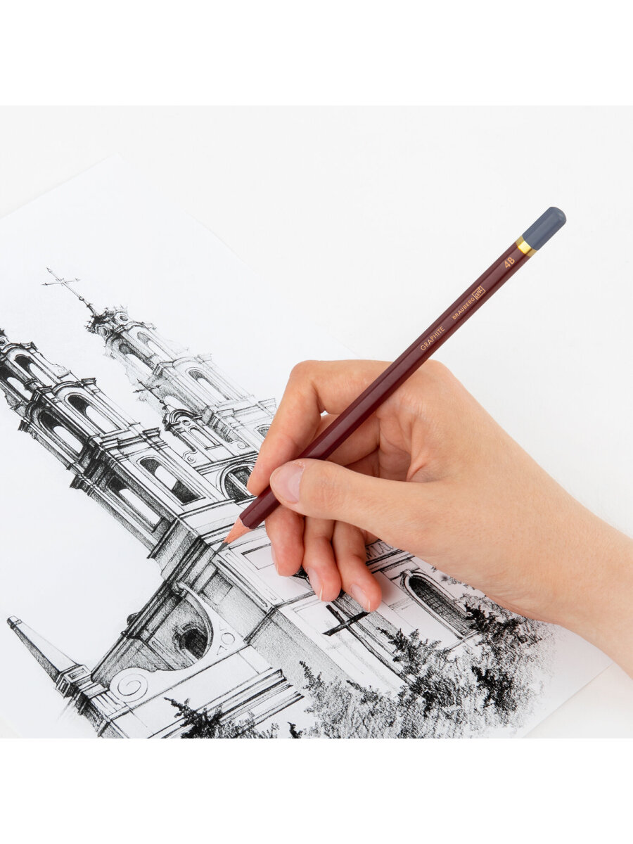 Карандаши чернографитные Brauberg 8 шт. - фото 10