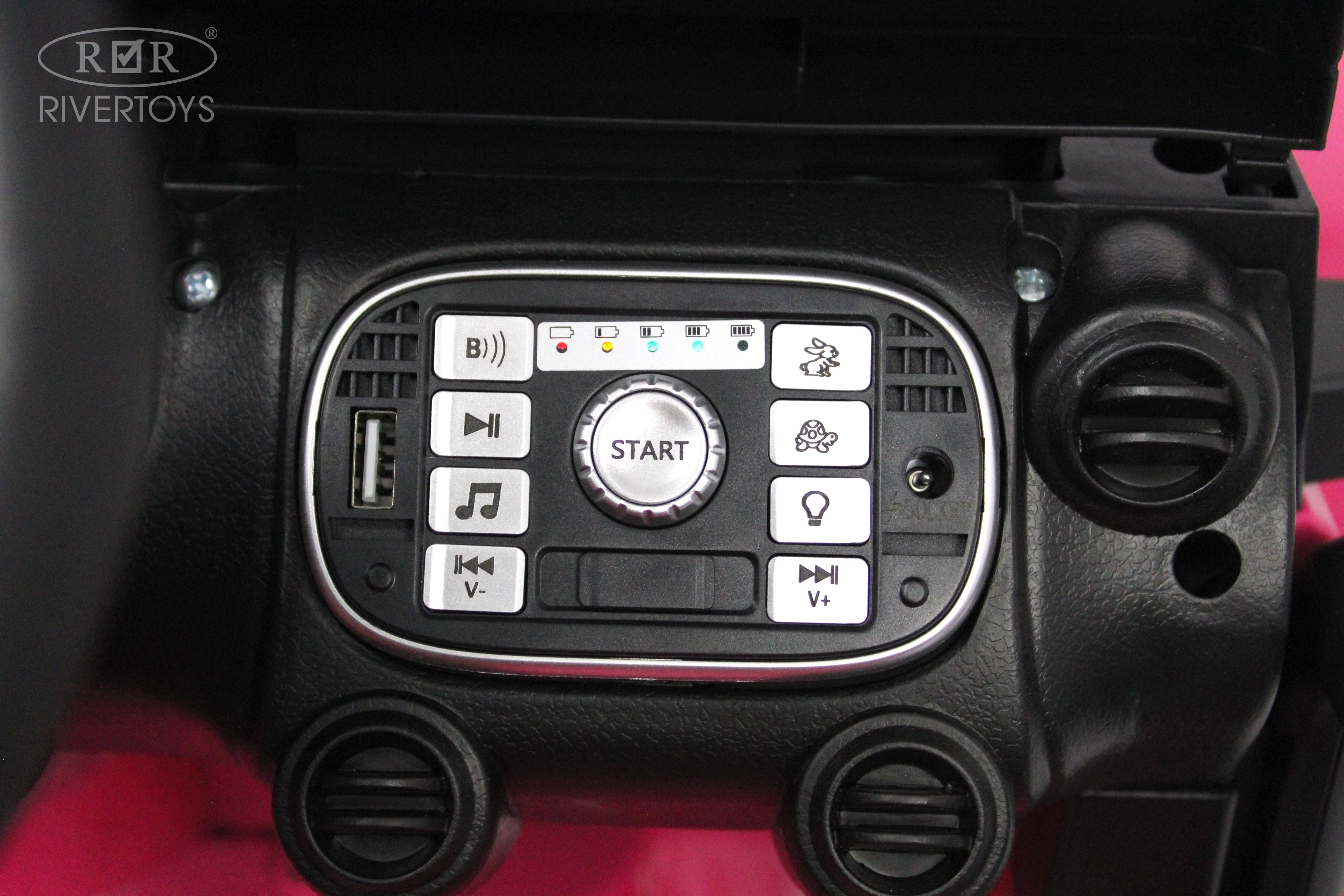 Электромобиль RIVERTOYS T222TT-4WD-PINK С пультом ДУ - фото 10