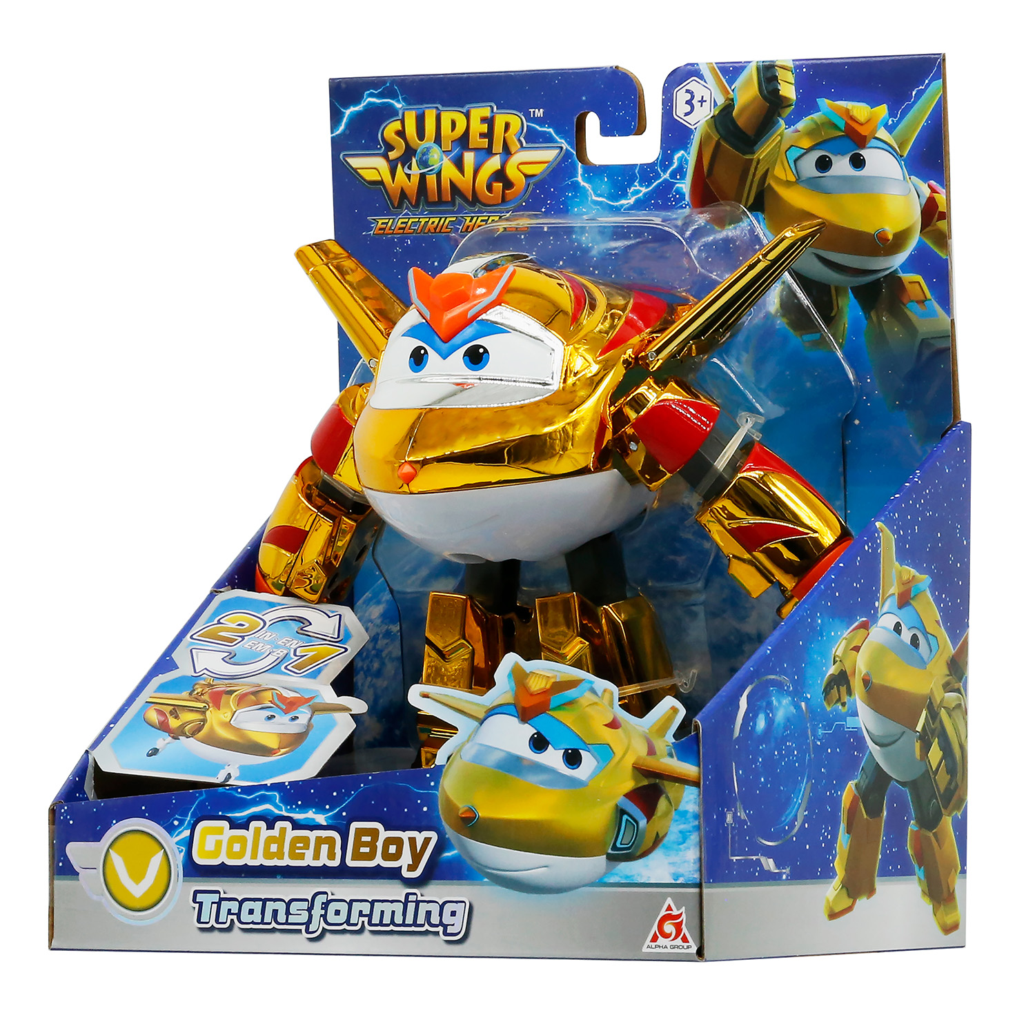 Фигурка Super Wings Голден Бой - фото 4