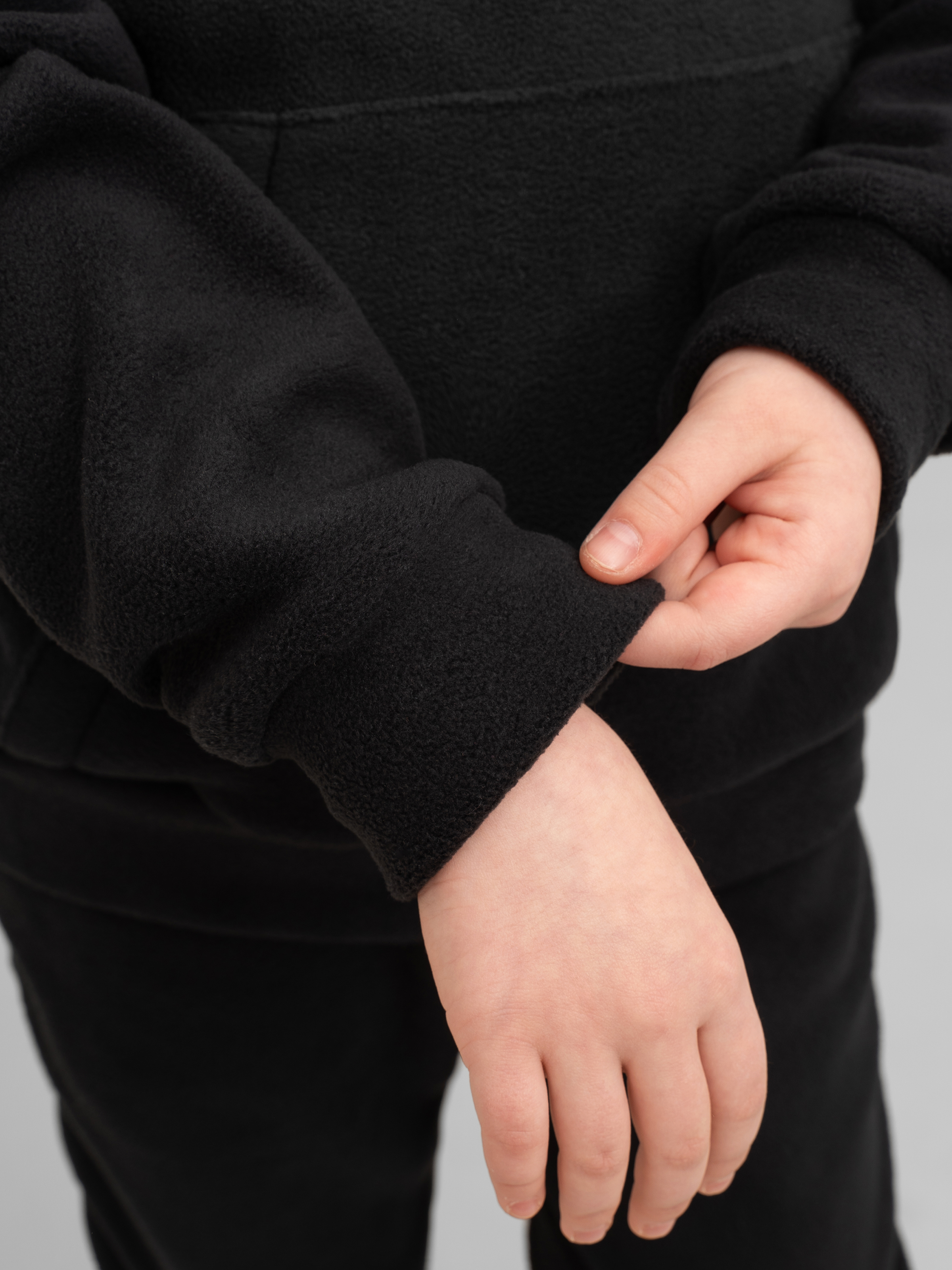 Худи и брюки Утенок 7043г(ш) черный - фото 8